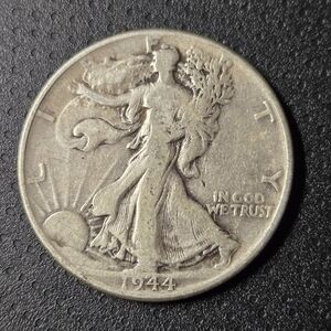 🗽 Vintage 1944 Walking Liberty Half Dollar – Silver Classic